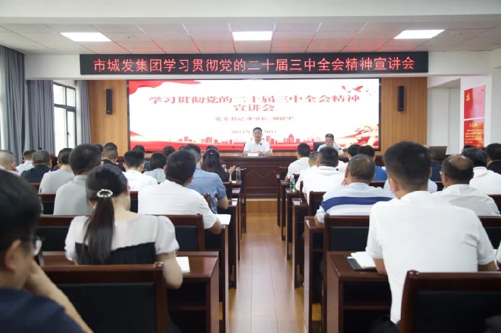 市44118太阳成城集团学习宣讲党的二十届三中全会精神